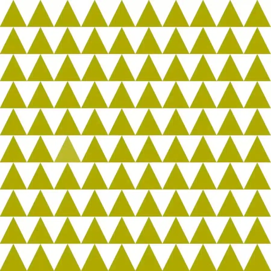 Test del QI sull'illusione ottica: dovete fare attenzione a trovare i diversi triangoli colorati in questa immagine.