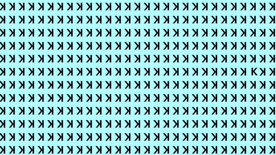 Test dell'illusione ottica: se hai l'occhio dell'aquila, trova la K in 15 secondi