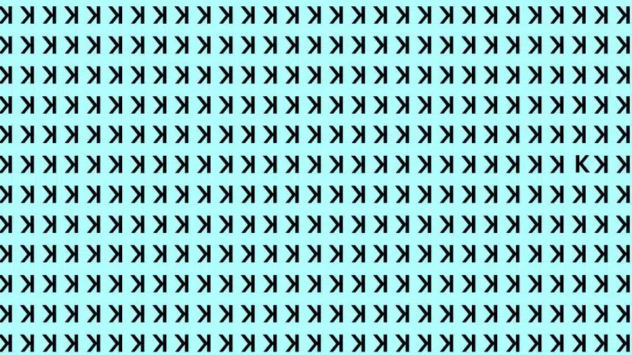 Test dell'illusione ottica: se hai l'occhio dell'aquila, trova la K in 15 secondi