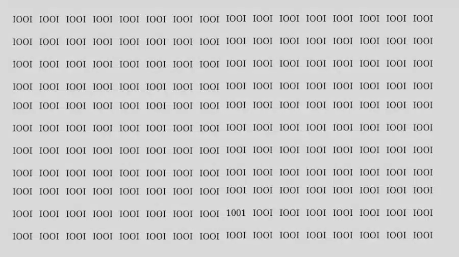Test dell'illusione ottica: se hai l'occhio dell'aquila, trova il numero 1001 su 1001 in 18 secondi