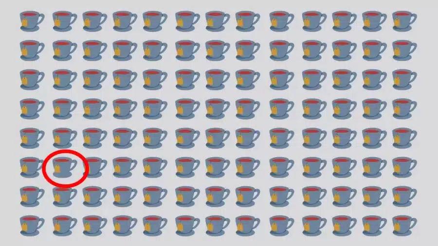 Test del QI sull'illusione ottica: Una delle tazze è diversa dalle altre. L'avete vista?