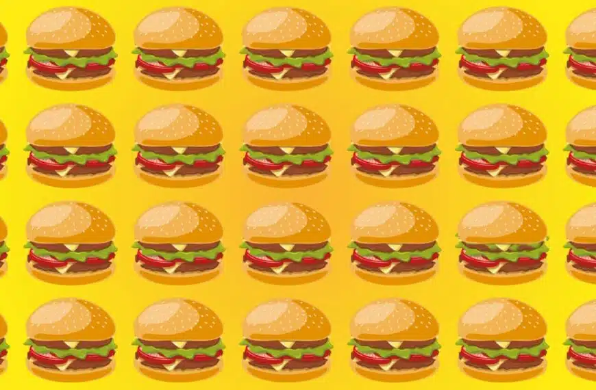 Test visivo: dov’è l’hamburger diverso? Hai 20 secondi per trovarlo!