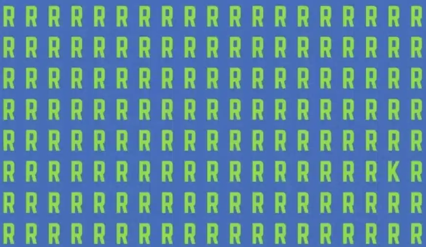 Illusione ottica per il test della vista: Riesci a individuare la K tra queste R? Spiegazione e soluzione di questa illusione ottica