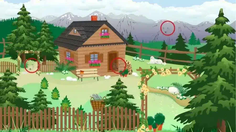 Quante facce di lupo riesci a trovare in questa immagine? Illusioni ottiche Spiegazioni e soluzioni
