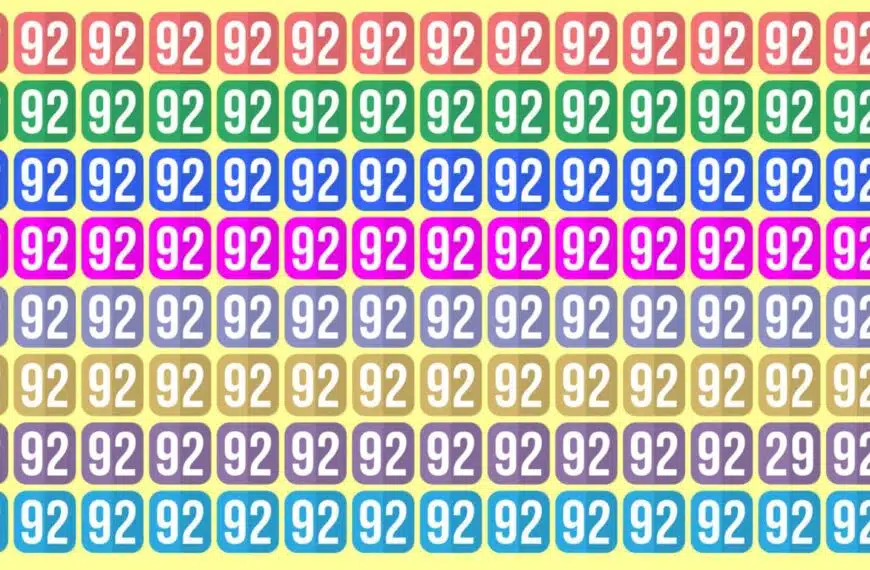 Test visivo: sei brillante se trovi il numero 29 in meno di 10 secondi!
