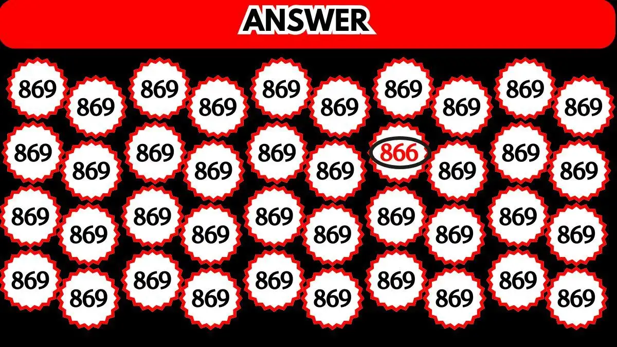 Illusione ottica: se hai l'occhio d'aquila, trova il numero 866 in 10 secondi