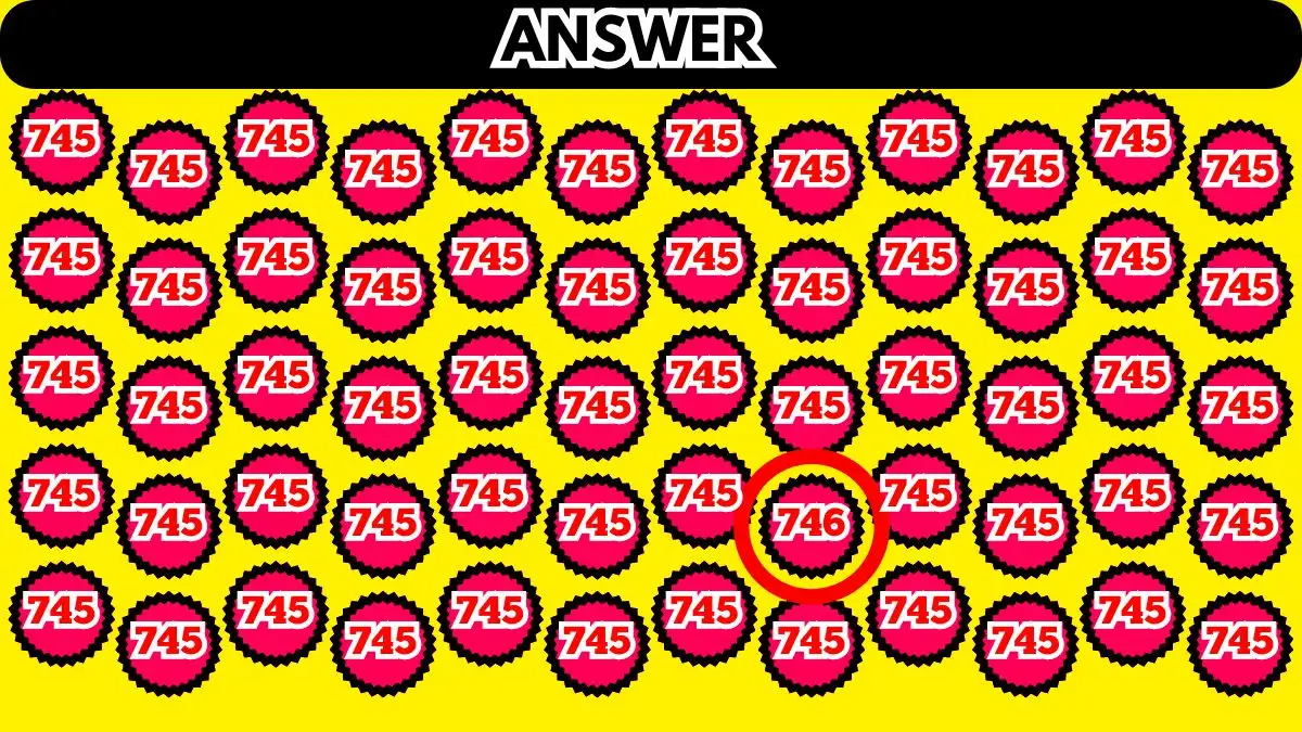 Sfida di illusione ottica: prova a trovare il numero 746 in 10 secondi