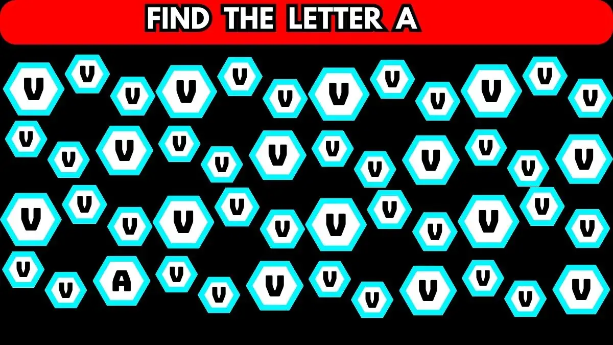 Illusione ottica: puoi trovare la lettera A in 8 secondi