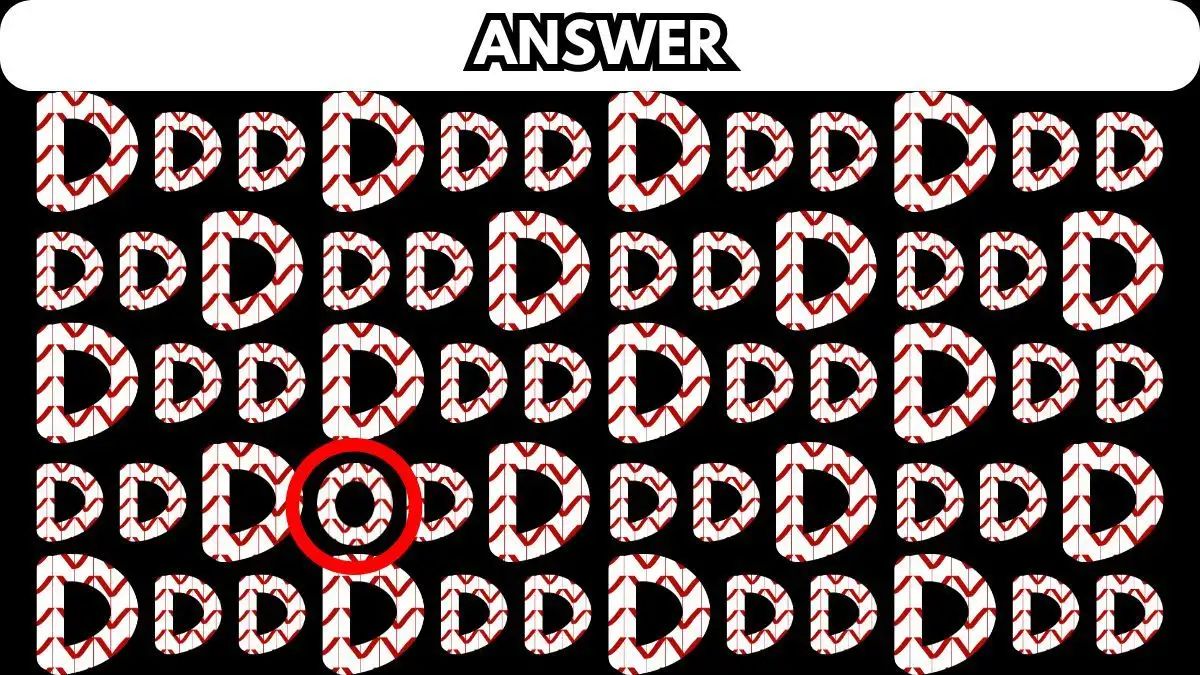 Illusione ottica: riesci a trovare la lettera O in D in 10 secondi?