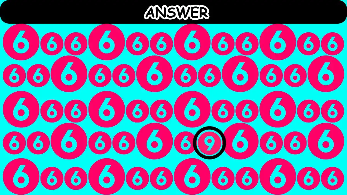 Illusione ottica: riesci a trovare il numero 9 in 10 secondi?