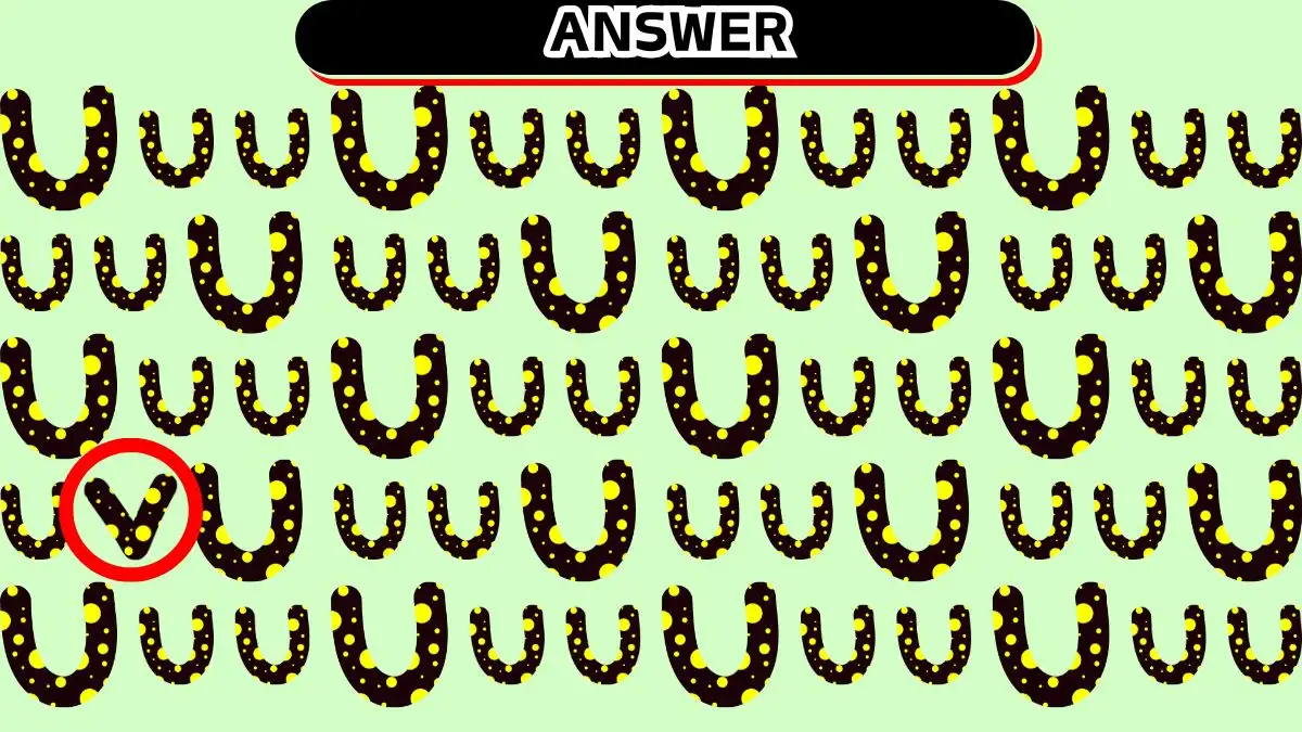 Illusione ottica: riesci a trovare la lettera V in 10 secondi?