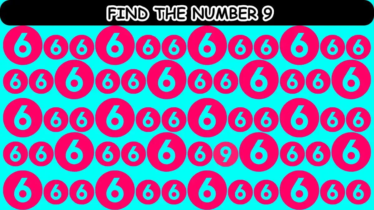 Illusione ottica: riesci a trovare il numero 9 in 10 secondi?