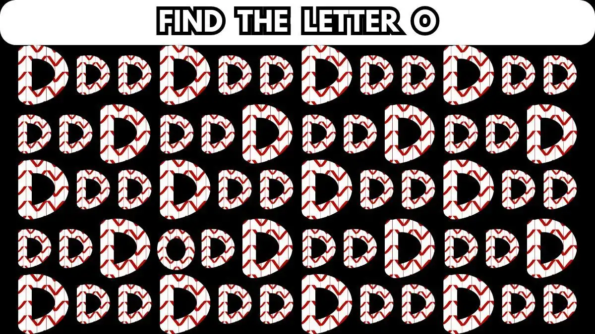 Illusione ottica: riesci a trovare la lettera O in D in 10 secondi?