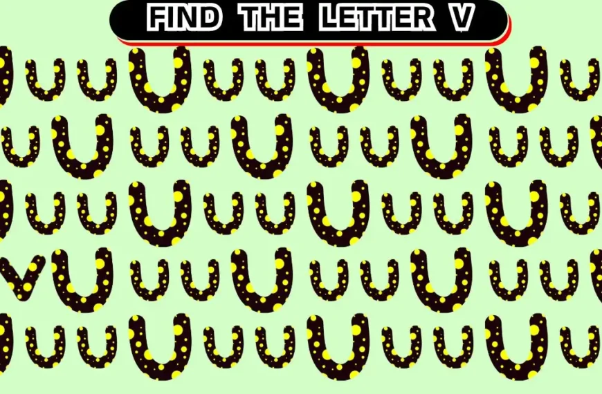 Illusione ottica: riesci a trovare la lettera V in 10 secondi?