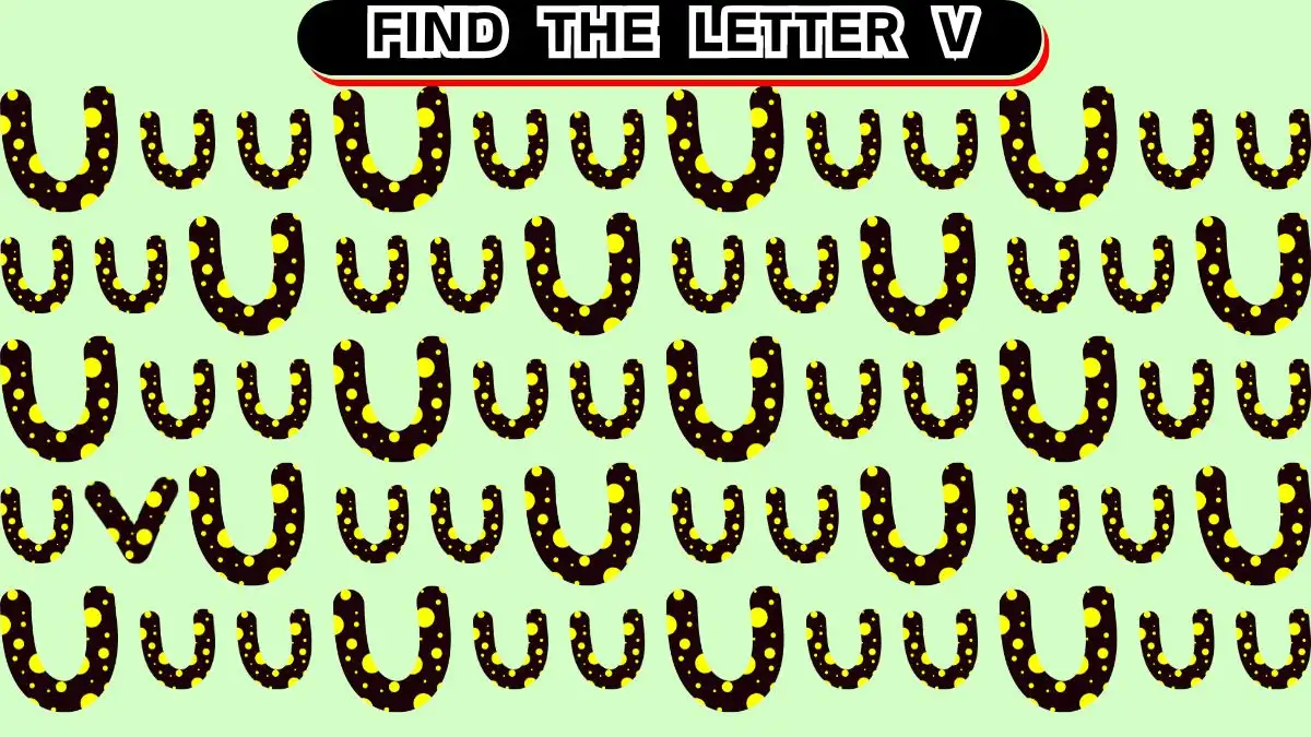 Illusione ottica: riesci a trovare la lettera V in 10 secondi?