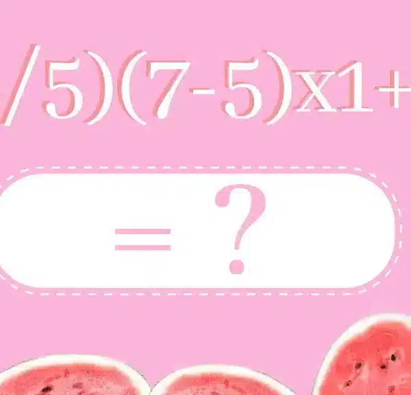 Sfida matematica: metti alla prova il tuo QI con questo rompicapo fulminante! Risolvetelo in meno di 20 secondi!