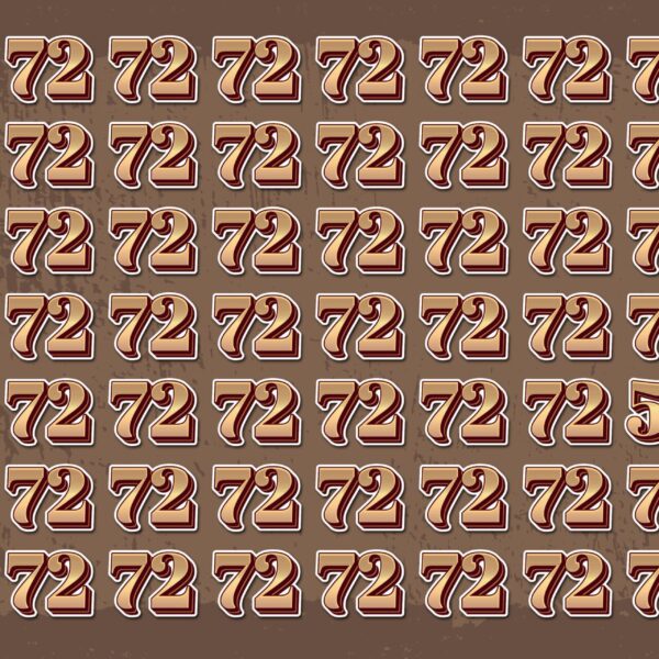 Sfida visiva: riuscite a identificare l'intruso nascosto tra i numeri 72 in meno di 30 secondi?