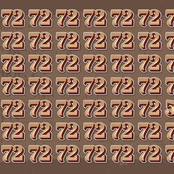 Sfida visiva: riuscite a identificare l'intruso nascosto tra i numeri 72 in meno di 30 secondi?