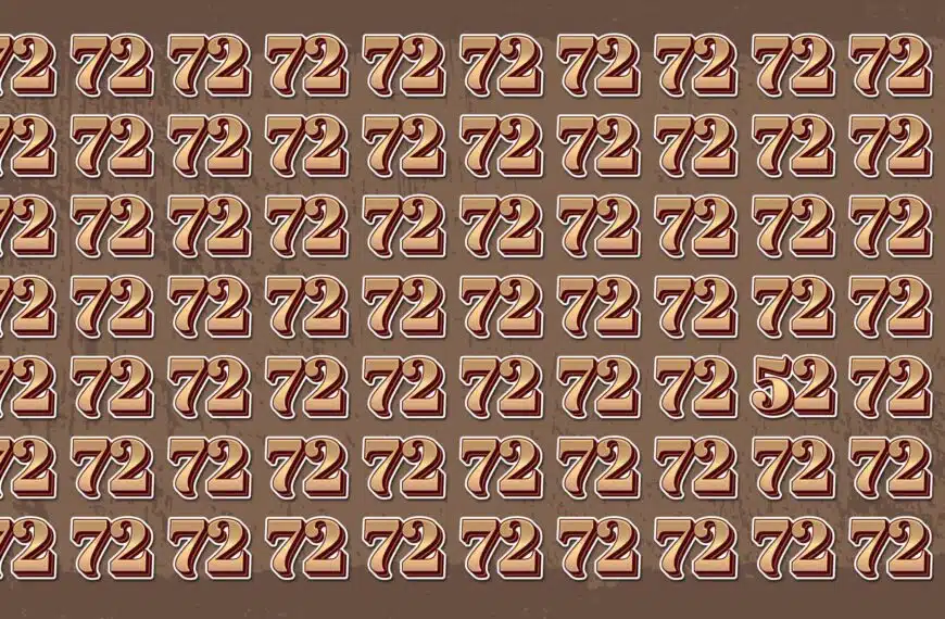 Sfida visiva: riuscite a identificare l'intruso nascosto tra i numeri 72 in meno di 30 secondi?