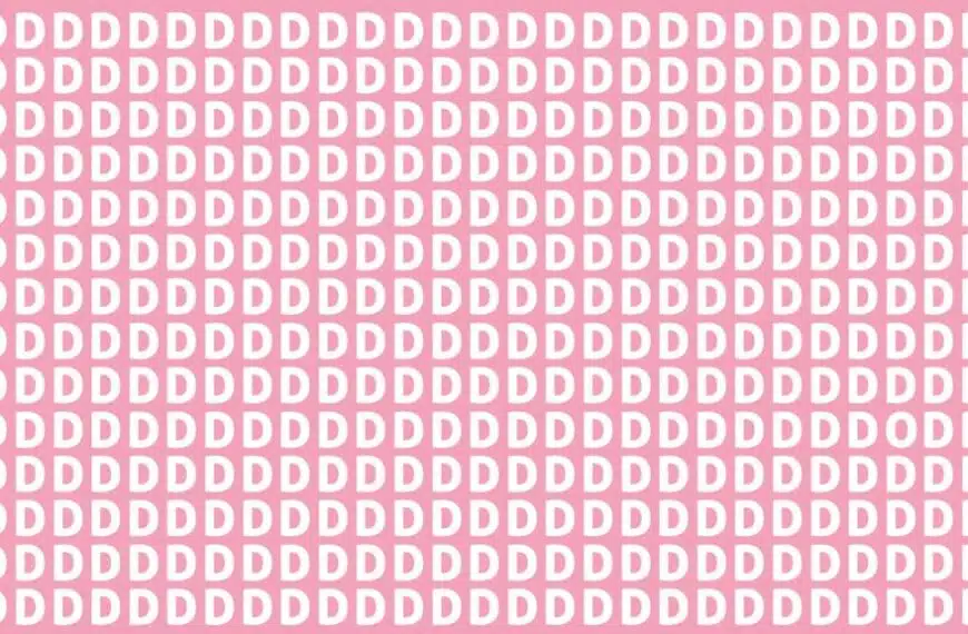 Sfida visiva: riesci a individuare la lettera D più strana in meno di 8 secondi? Mettete alla prova la vostra capacità di osservazione e la vostra velocità!