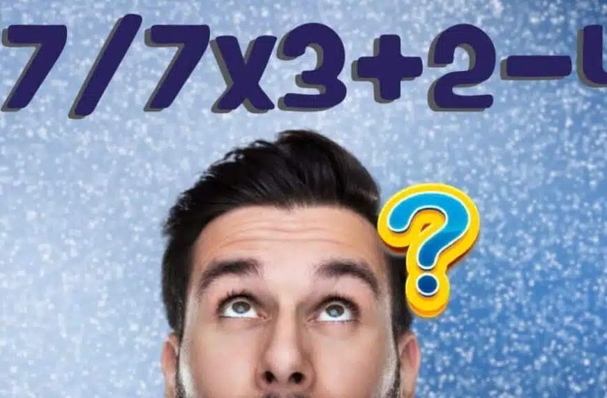 Indovinello matematico: metti alla prova il tuo QI con questo rapido calcolo – risolvilo in meno di 10 secondi!