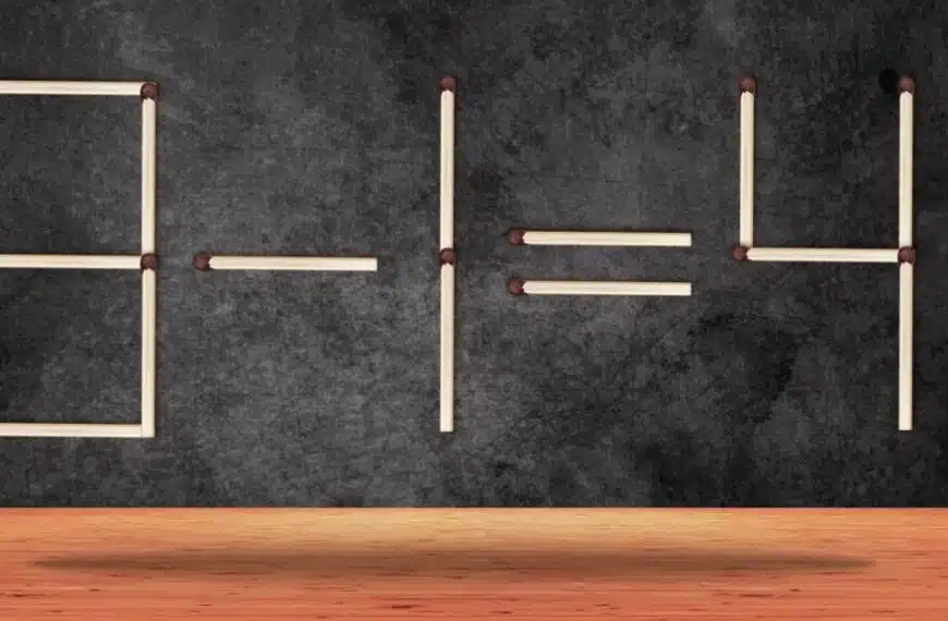 Indovinello matematico: metti alla prova il tuo genio spostando 1 solo fiammifero in meno di 8 secondi!