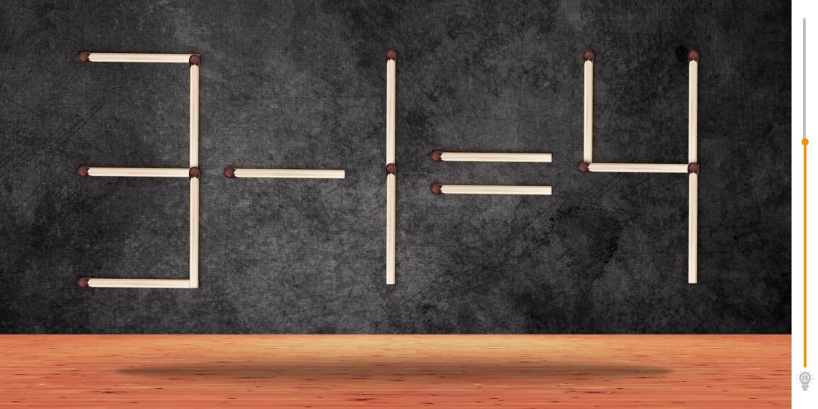 Indovinello matematico: metti alla prova il tuo genio spostando 1 solo fiammifero in meno di 8 secondi!