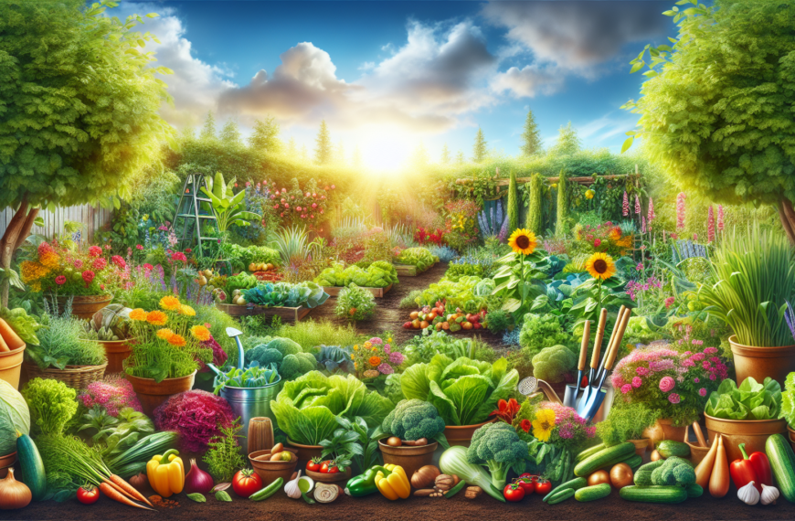 Come trasformare il vostro giardino in un orto fiorente?
