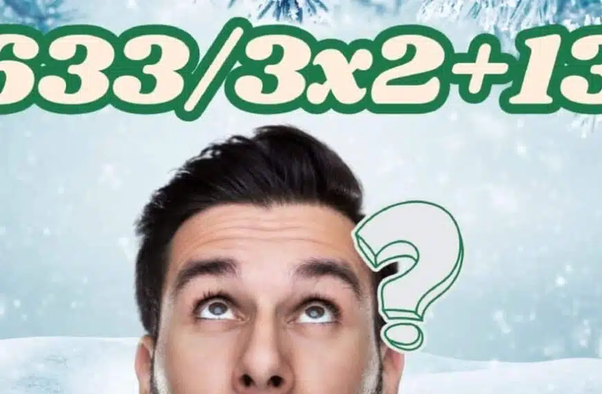 Sfida matematica: metti alla prova il tuo QI con questa equazione veloce in meno di 8 secondi. Sei all’altezza della sfida?