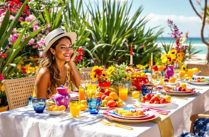 le tavole estive più belle valorizzano un colore speciale: idee di palette, abbinamenti e accessori per apparecchiare con stile pranzi e cene all'aperto.