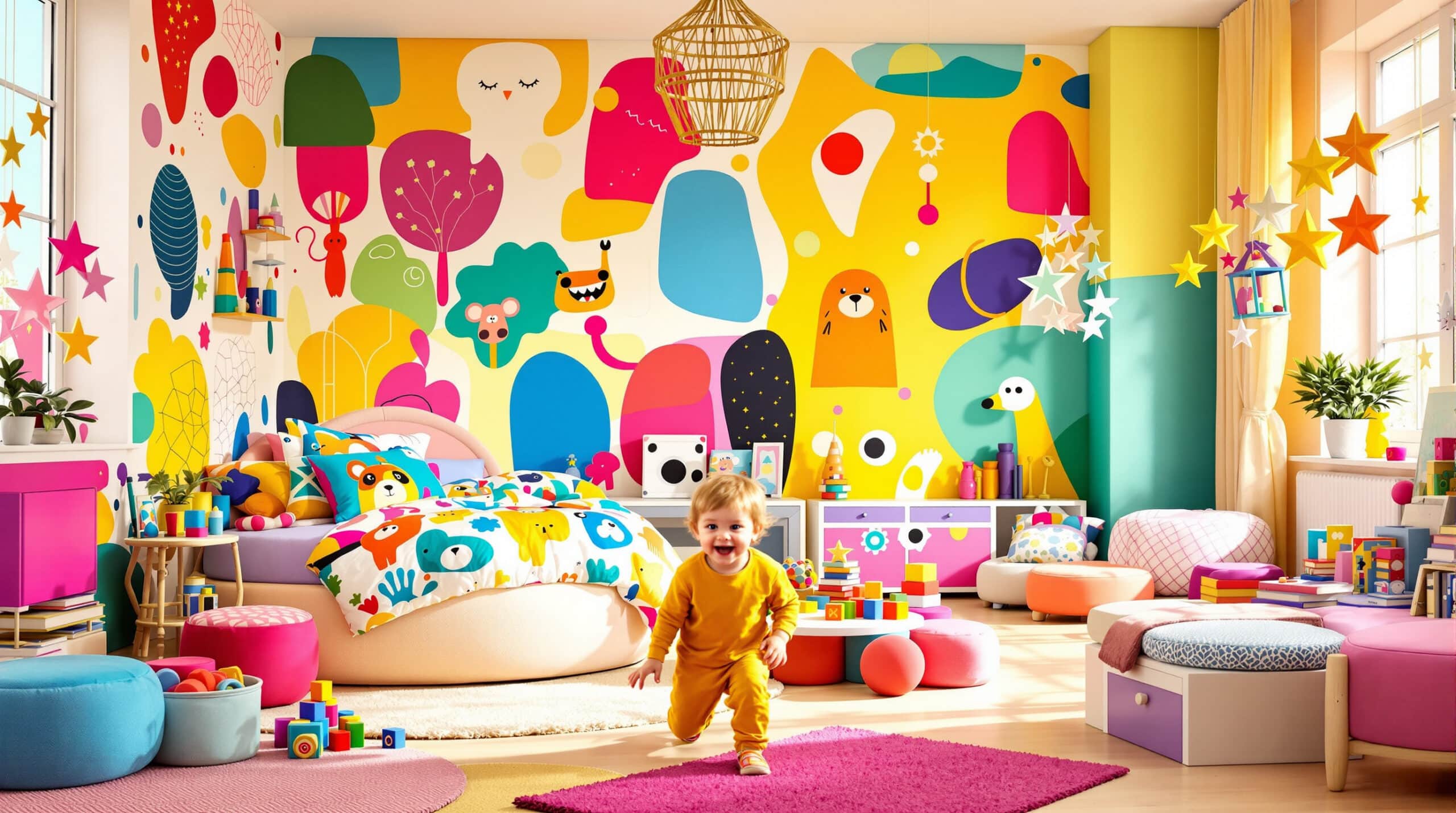 scopri dieci idee creative e originali per arredare la camera da letto dei bambini con colori vivaci e uno stile unico, rendendo ogni spazio allegro e funzionale!