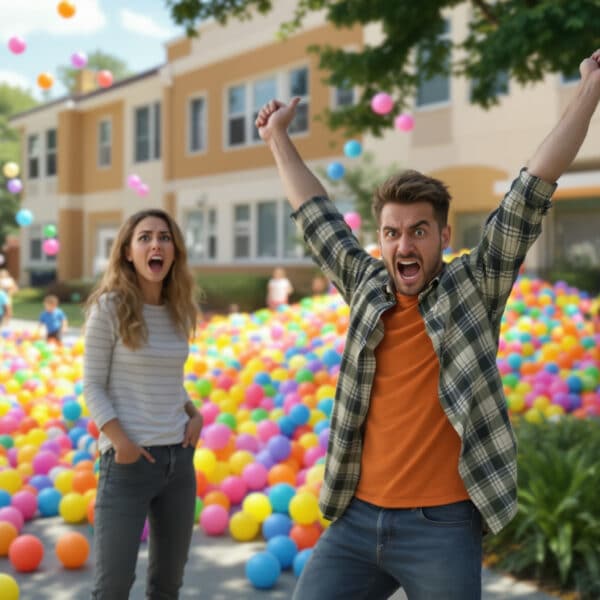 una coppia stanca dei continui palloni provenienti dalla scuola vicina decide di reagire in modo estremo. scopri cosa succede quando la sopportazione ha un limite!