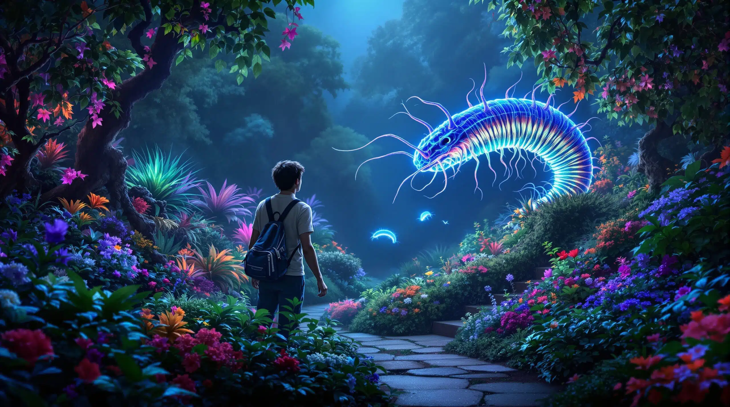 scopri cosa significa la comparsa di una strana larva fluorescente nei giardini: un fenomeno curioso che potrebbe nascondere risvolti negativi per l'ambiente e le tue piante.